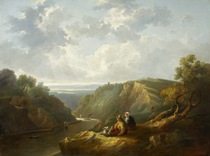The Avon Gorge (olje på lerret) av Thomas Barker