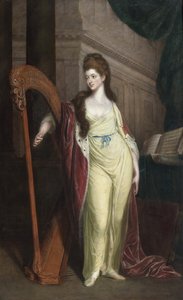 Lady Elisabeth Craven - Portrett av Elizabeth, baronesse Craven (1750-1828), senere markgrevin av Brandenburg-Ansbach par Beach, Thomas (1738-1806). Olje på lerret, størrelse: 239x148,6