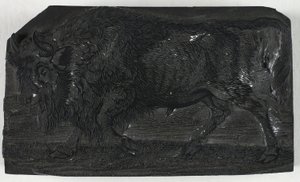 Treblokk for Urus eller Wild Bull, fra A General History of Quadrupeds av Thomas Bewick