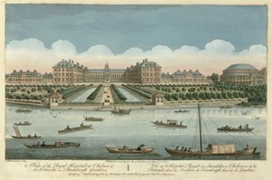 En utsikt over Royal Hospital i Chelsea og Rotunda i Ranelagh Gardens, pub. av Robert Sayer, 1751 av Thomas Bowles