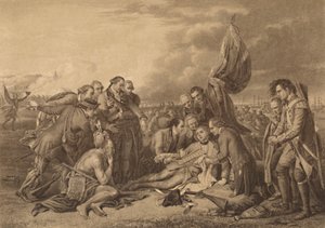 General Wolfes død på Abrahams høyder, Quebec, 13. september 1759, 1886