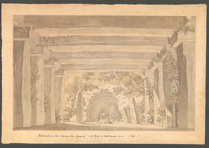Scene fra "Gorm den gamle" av Boye og Hartmann av Thomas Bruun