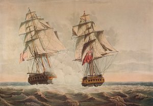Fange av presidenten, c1815 av Thomas Buttersworth