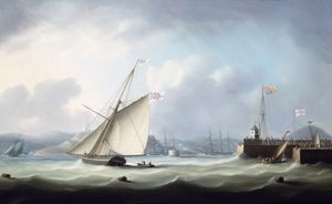 Ankomsten til George IV ved Leith Harbour, 1822