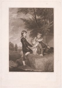 Thomas Philip tredje Lord Grantham, etterpå Earl De Grey, med brødrene hans, Frederick John og Philip