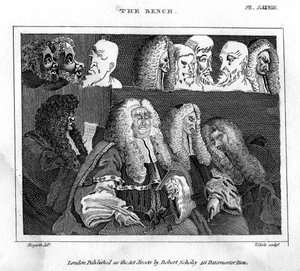 Benken, 1700-tallet. av Thomas Clerk