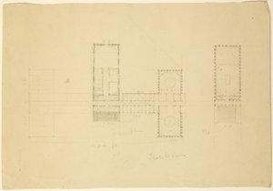 Grand Plan of Ohio State House, ca. 1838 av Thomas Cole