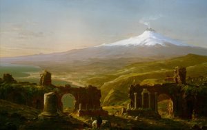 Etna fra Taormina av Thomas Cole
