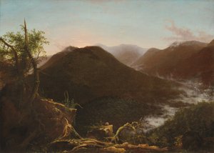 Soloppgang i Catskills av Thomas Cole