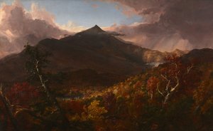 Utsikt over Schroon Mountain, Essex County, New York, etter en storm av Thomas Cole