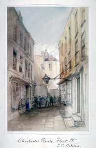 Utsikt i Chichester Rents, Fleet Street, City of London, c1850.