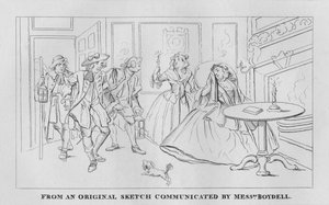 En nattscene, 1809, 1827. av Thomas Cook