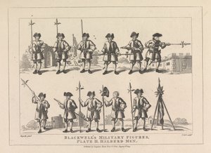 Blackwells militærfigurer, Plate II, Halberd Men av Thomas Cook