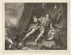 Mr. Garrick i karakteren til Richard III av Thomas Cook