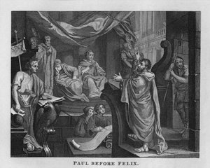 Paul Before Felix, 1807, 1827.