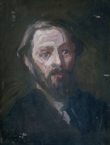 Portrett av billedhuggeren Pier Pander (1864-1919)