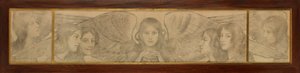 Triptych of Angels av Thomas Cooper Gotch