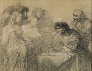 Kjærligheten til gull (Tørsten etter gull) (studie) av Thomas Couture