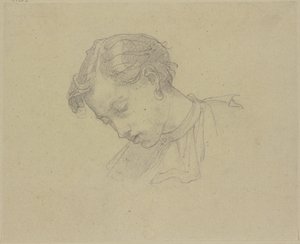 Hodet til en ung mann av Thomas Couture