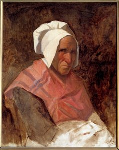 Portrett av Marie Simonet Maleri av Thomas Couture (1815-1879) 1836 Søn. 0,65x0,53 m av Thomas Couture