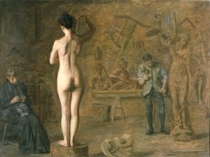 William Rush (1756-1833) skjærer ut sin allegoriske figur av Schuylkill-elven