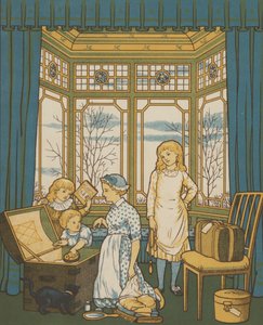 London: pakking (farge litho) av Thomas Crane