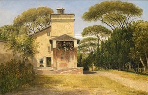 Raphaels studio i hagen til Villa Borghese, Roma, 1849