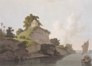 Hindoo Temple nær Currah, ved elven Ganges, fra 