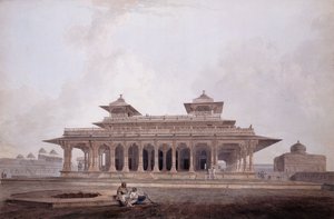 En del av palasset i Fort of Allahabad, av Thomas Daniell