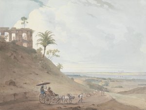 Ruiner ved Pir Pahar, nær Monghy, Bihar av Thomas Daniell