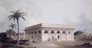 Den sekstifjerde søyle Nizamuddin, Delhi, av Thomas Daniell