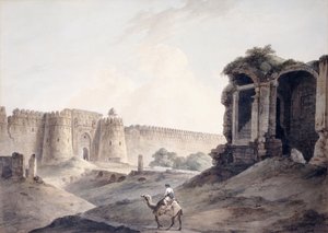 Purana Qila, Delhi, av Thomas Daniell