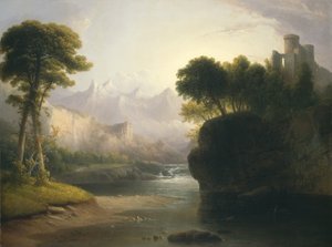 Fantasifullt landskap, 1834.