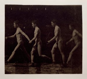 Marey Wheel-fotografier av uidentifisert modell, 1884. av Thomas Eakins