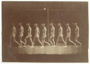 Marey Wheel-fotografier av uidentifisert modell, 1884. av Thomas Eakins