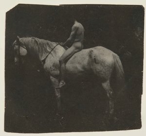 Samuel Murray Astride Eakins 'hest Billy, ca. 1892. av Thomas Eakins