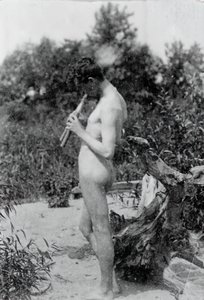 Standing Piper Study for Arcadia, ca. 1883. av Thomas Eakins