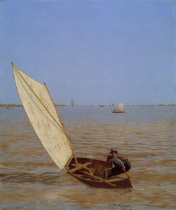 Starter ut etter skinne av Thomas Eakins
