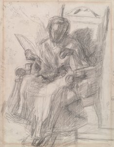 Studie for jente med katt- - Katherine av Thomas Eakins