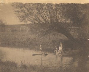 [Susan Macdowell og Crowell-barna i Avondale, Pennsylvania] av Thomas Eakins