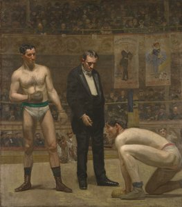 Opptelling av den nedslåtte bokseren av Thomas Eakins