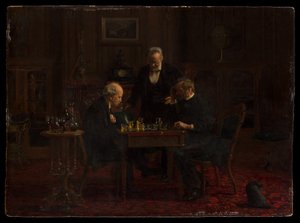 Sjakkspillerne av Thomas Eakins