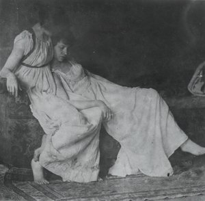 Uidentifiserte modeller i greske kostymer, ca. 1883. av Thomas Eakins