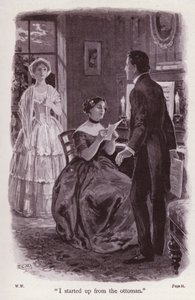 Illustrasjon for The Woman In White av Wilkie Collins (litho)
