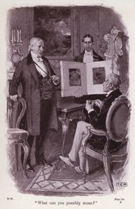 Illustrasjon for The Woman In White av Wilkie Collins (litho)