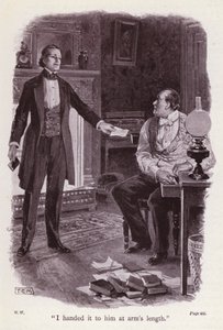 Illustrasjon for The Woman In White av Wilkie Collins (litho)