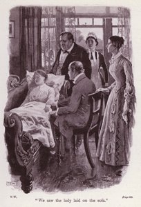 Illustrasjon for The Woman In White av Wilkie Collins (litho)