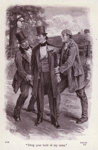 Illustrasjon for The Woman In White av Wilkie Collins (litho)