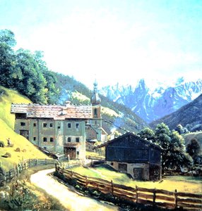 Ramsau (olje på papir)