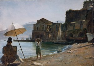 Maleren og gutten, ca. 1834 (maleri)